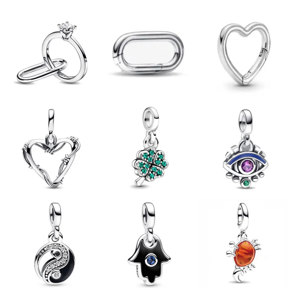 2024 New Except Crab Small Hole Me Series DIY Bead 925 Silver