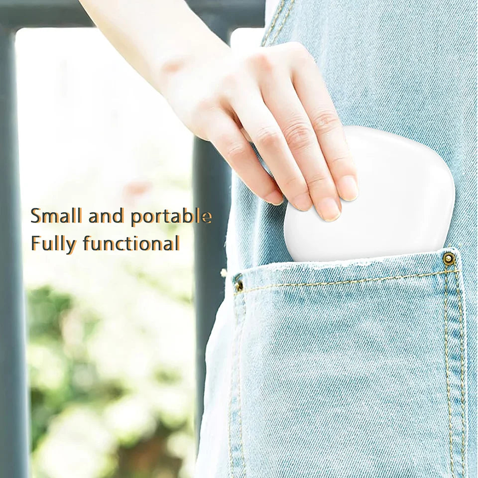 Mini Compact Foldable LED Makeup Mirror with 5x and 10x Magnification Rechargeable and Travel Friendly