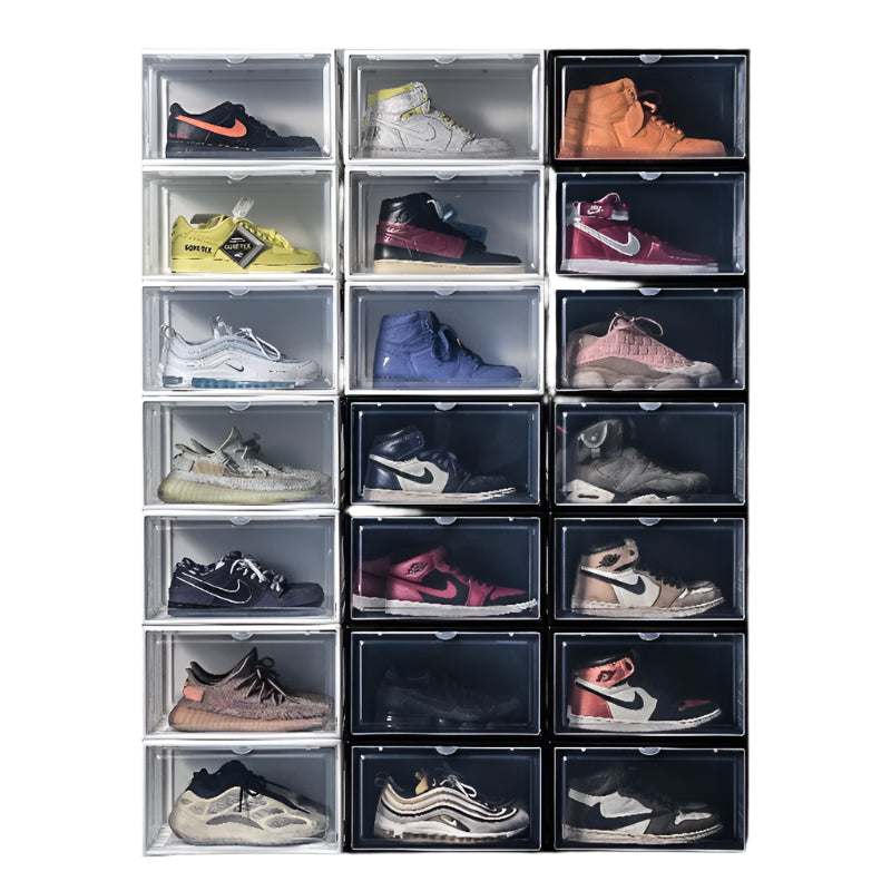 AJ Sneaker Box Shoes Organizer Transparent Stackable Dustproof Storage Box