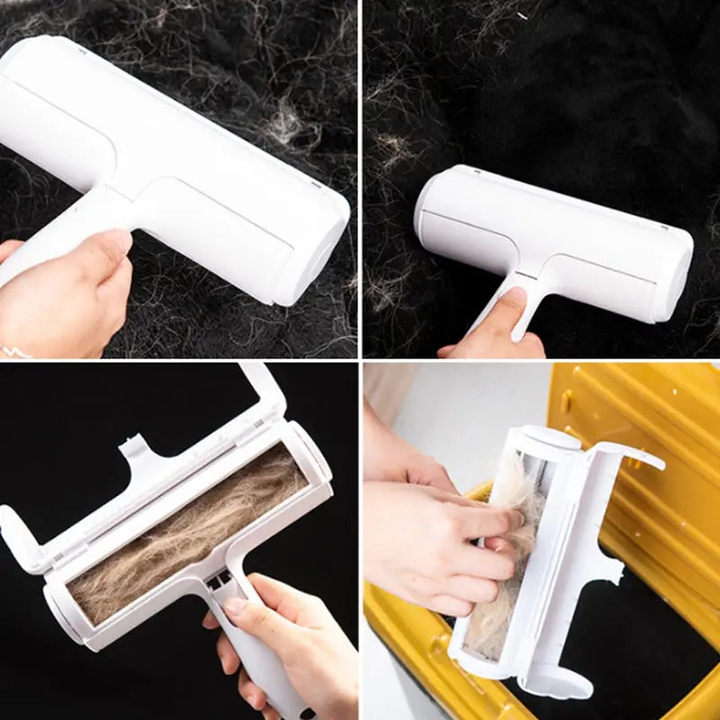 One Hand Operate Way Pet Hair Remover Roller Self Cleaning