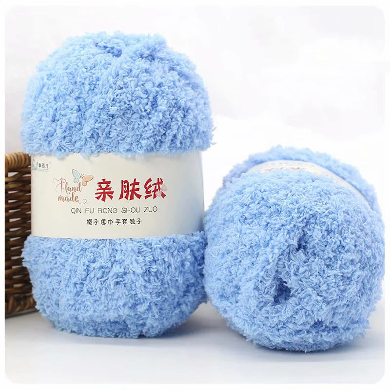 50g/Set Chenille Yarn Soft Coral Velvet for Knitting DIY