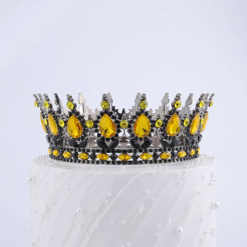 Beautiful Crystal Crown Cake Topper for Girl's Birthday Party Decoration