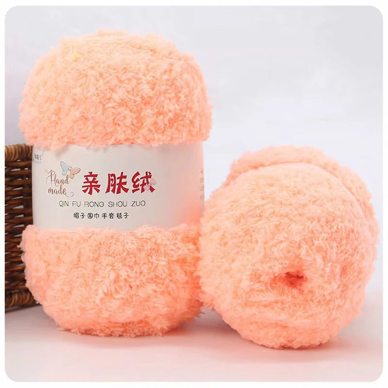 50g/Set Chenille Yarn Soft Coral Velvet for Knitting DIY
