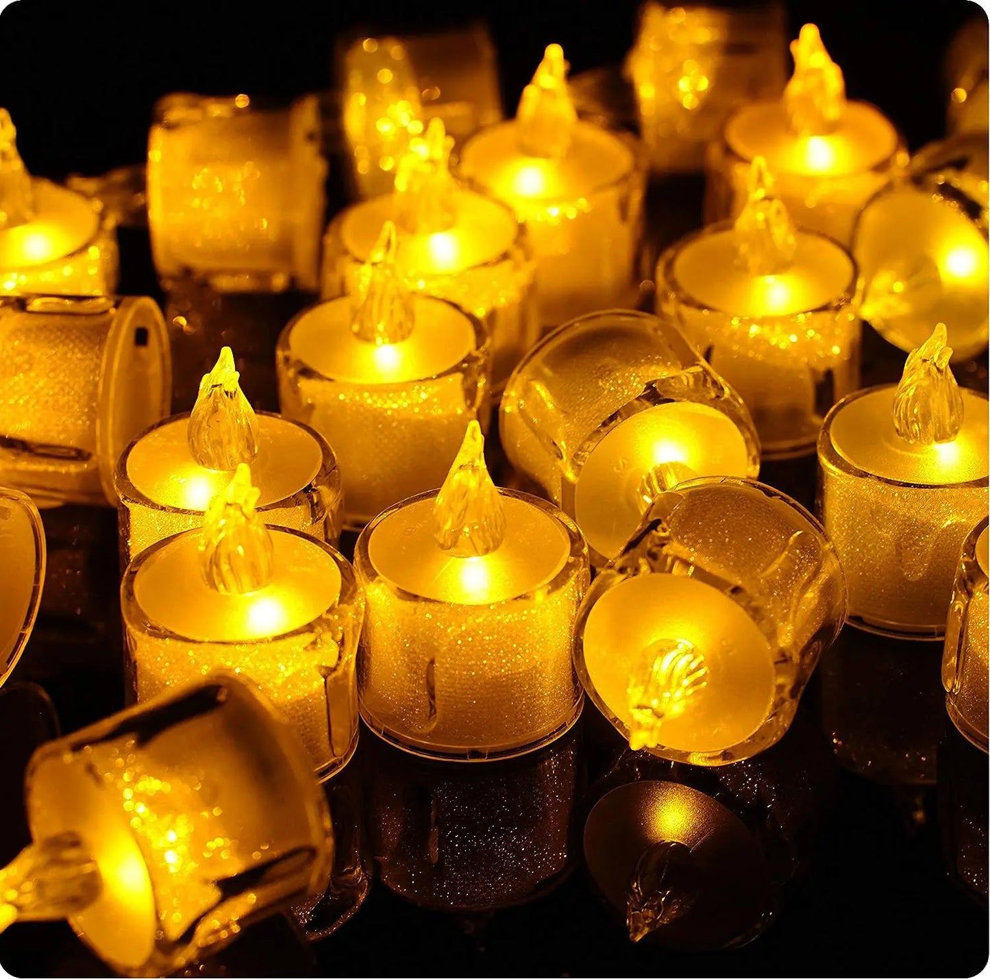 Flameless LED Heart-Shaped Tealight Candles for Home Wedding and Christmas Decoration Battery-Powered Safe Glow