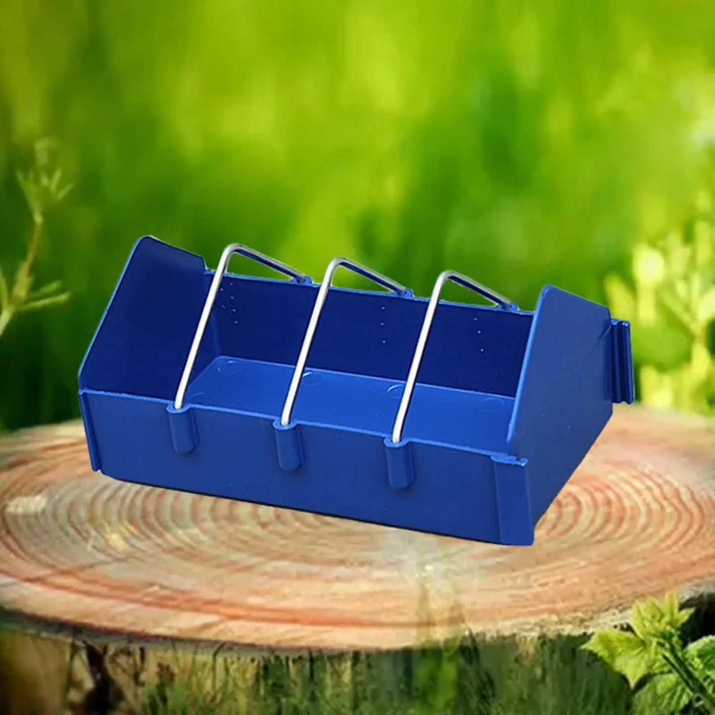 Pigeon Feeder Poultry Feeder Birdhouses feed Supplies Chicken Feeder Trough Food Water Dispenser Container 20cm Hens Gooses