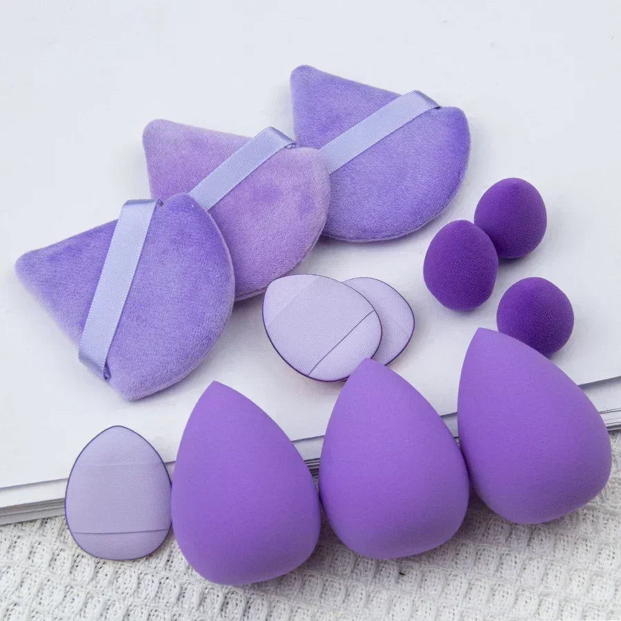 12Pcs Makeup Sponge Blender Set with Headband and Wristband