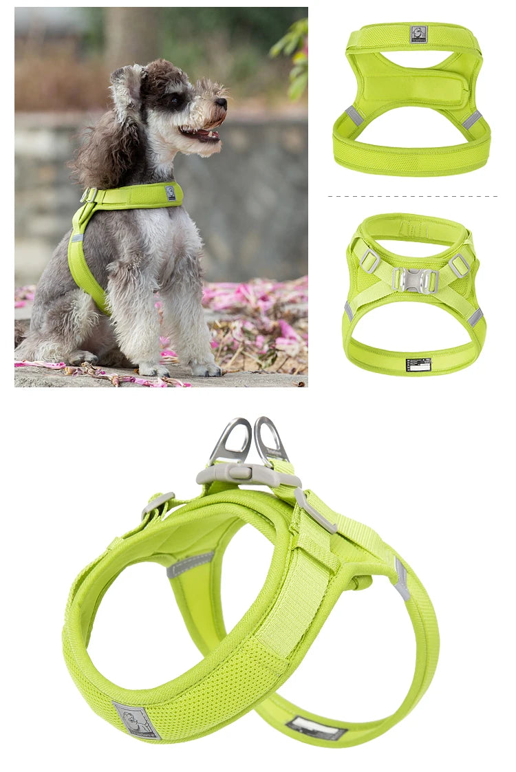 Truelove Adjustable Pet Harness for Small and Medium Dogs Breathable Nylon Mesh Outdoor Training Heavy Duty TLH3013