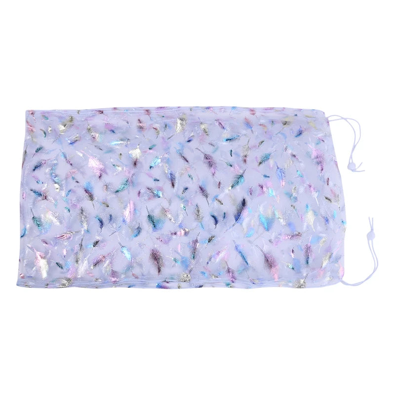 Universal Bird Cage Cover 360 Degrees Covering Bird Cage Mesh Net Elastic Birdcage Cover Soft Bird Seed Guard Skirt For Home