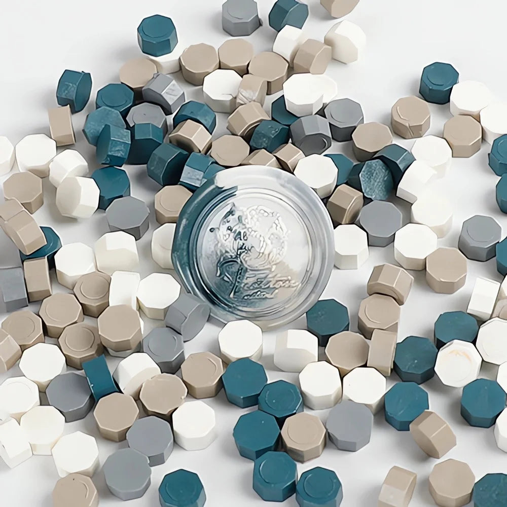 100Pcs Color Sealing Multicolor Wax Seal Beads for DIY Wedding Invitations and Gift Wrapping