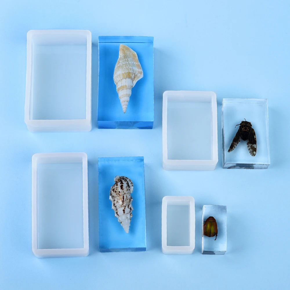 Cuboid Cube Resin Mold Silicone DIY Jewelry Tray Casting Accessories