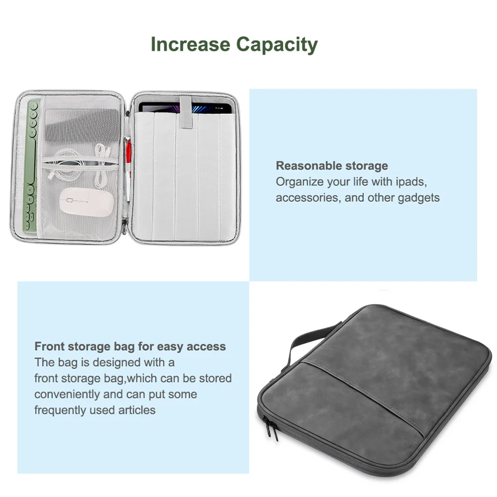 Tablet Sleeve Bag For Samsung Galaxy Tab S7 S8 A8 Lite Xiaomi Pad 5 6 Pro Portable Pouch Case