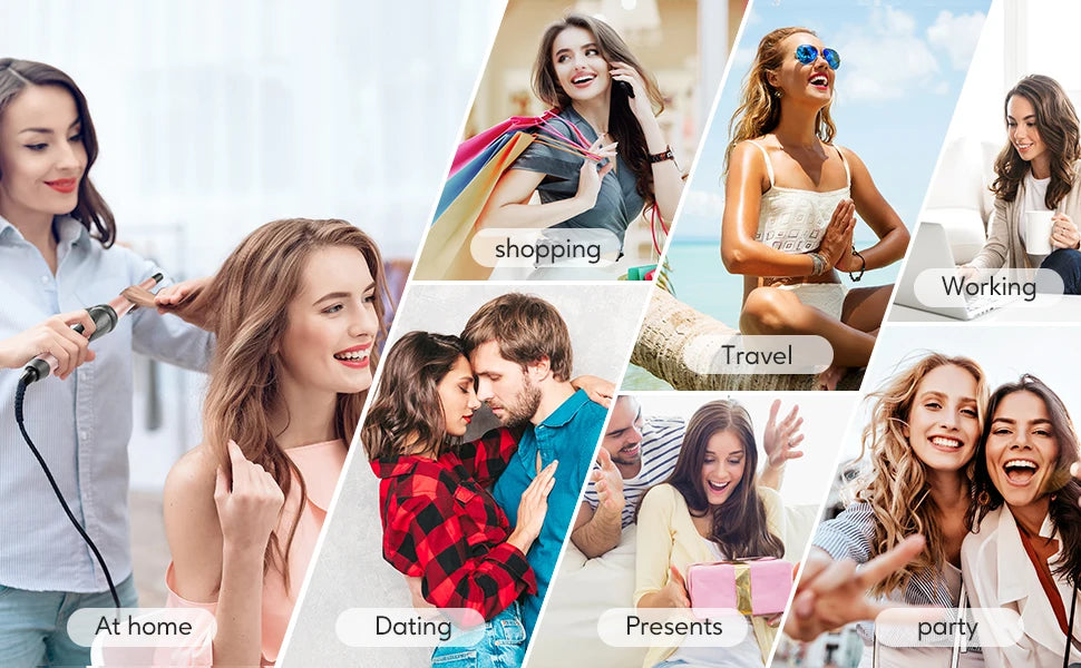 KIPOZI Professional Curling Iron 5-in-1 Hair Tools for Women