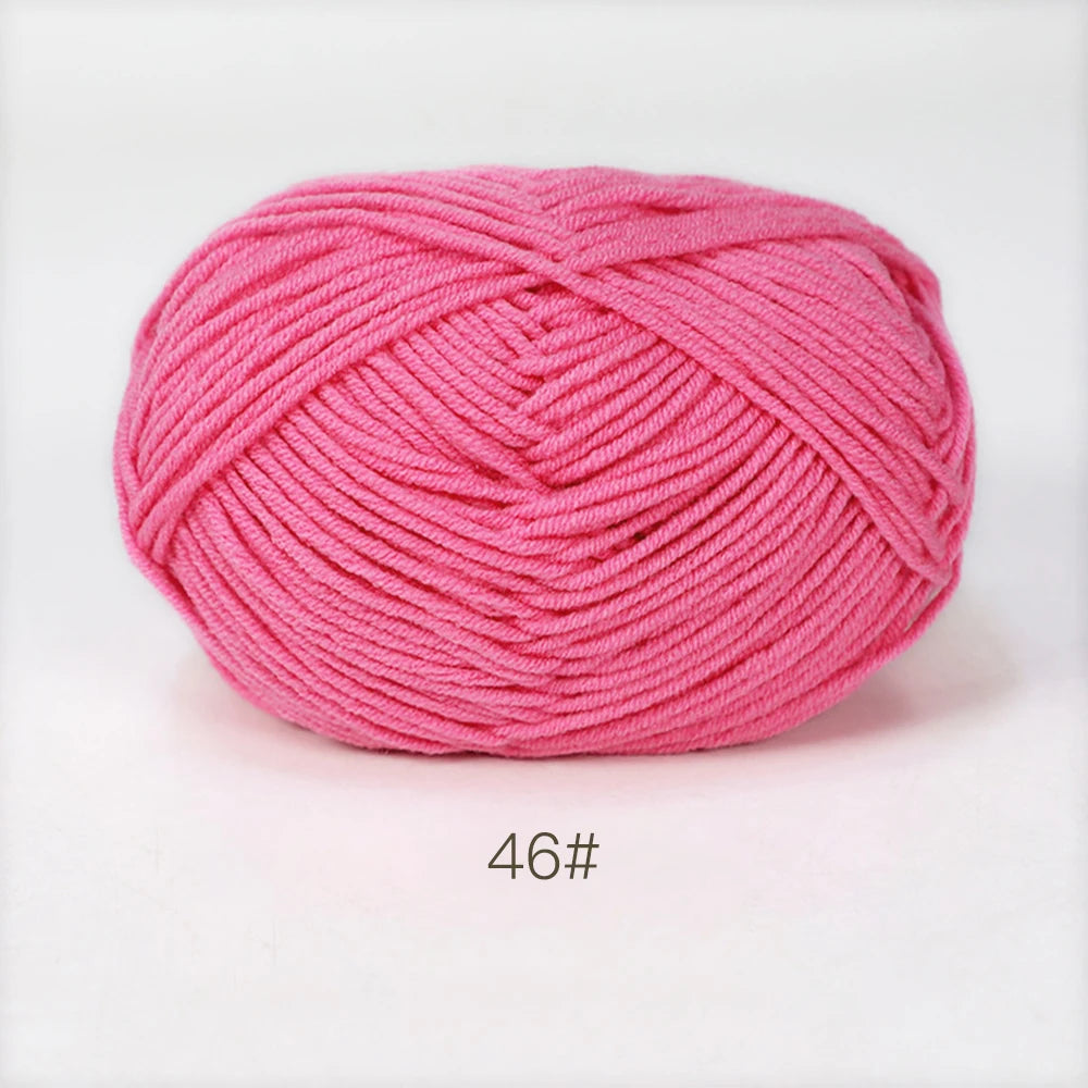 A1-1 50g Set Soft Milk Cotton Yarn for Knitting and Crochet