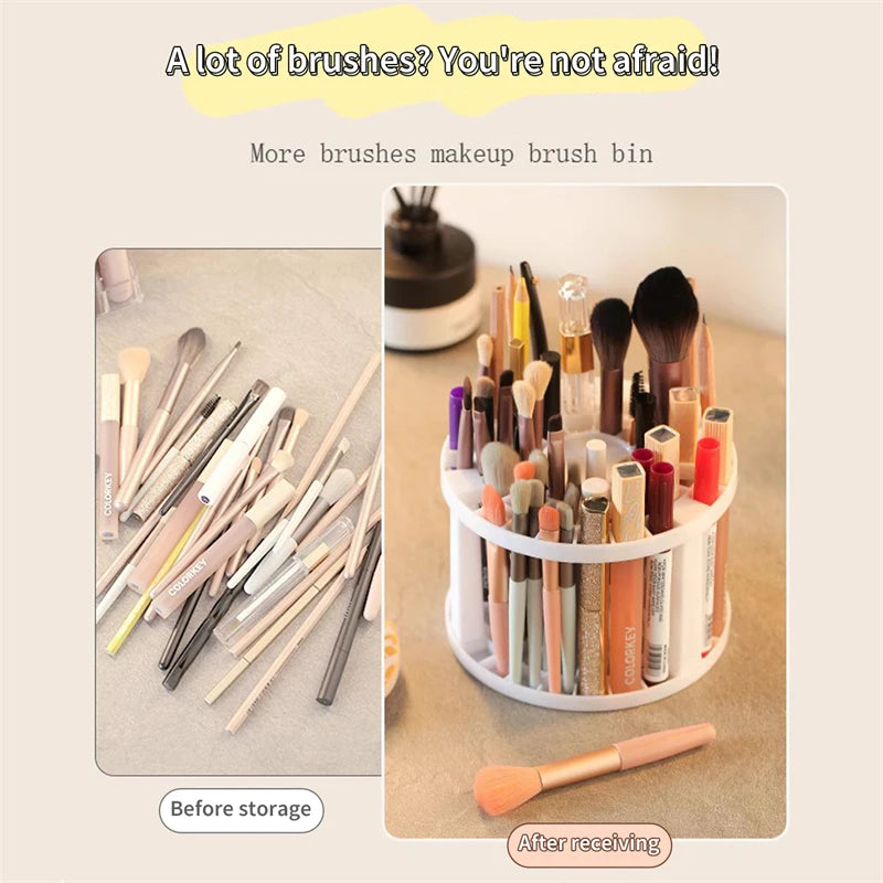 Cosmetic Make-Up Brush Storage Holder Large-Capacity Organizer