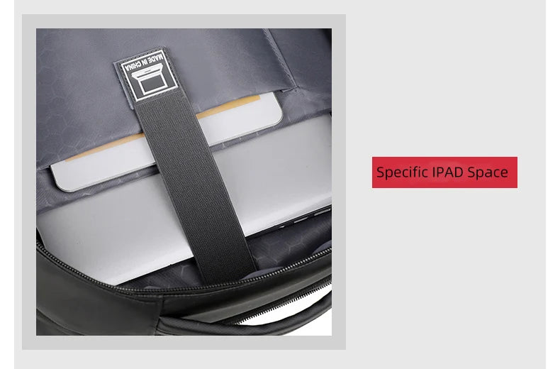 Rilibegan Men Travel Backpack Oxford Big Capacity USB Charge