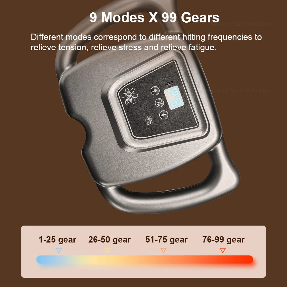 Fascia Gun Muscle Massager Gun with 16 Heads High Frequency Massage Machine