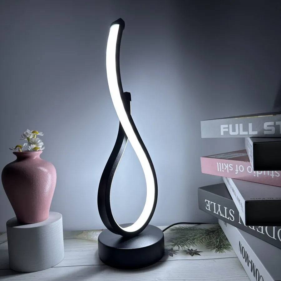 LED Table Lamp for Bedroom and Restaurant Stylish Luminescent Nightlight with Soft Soothing Light