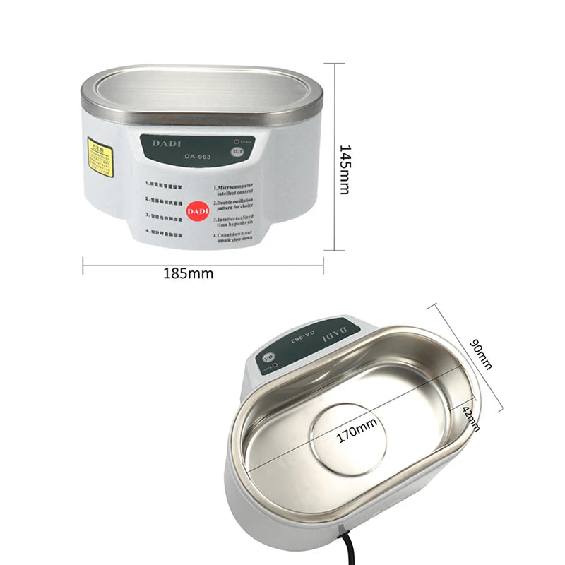 30/50W Digital Ultrasonic Cleaner Bath for Jewelry Glasses Circuit Boards