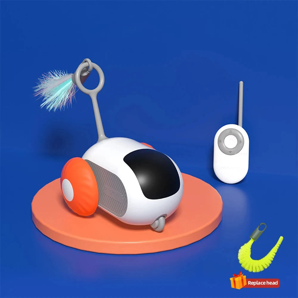 Smart Cat Toy 2 Modes Automatic Remote Controlled Car for Cats Dogs Interactive Training Supplies