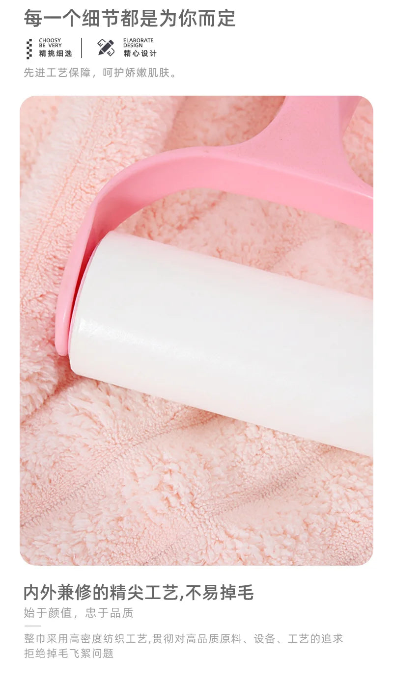 Dry Hair Cap for Women, Thickened Super Absorbent Towel