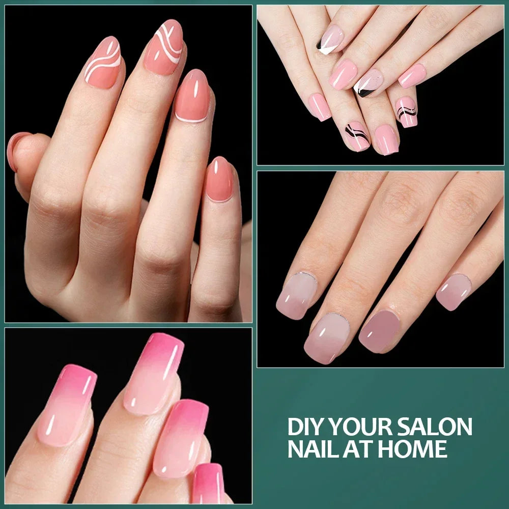 Nailpop 600PCS Full Cover Medium Length Ballerina Nail Tips