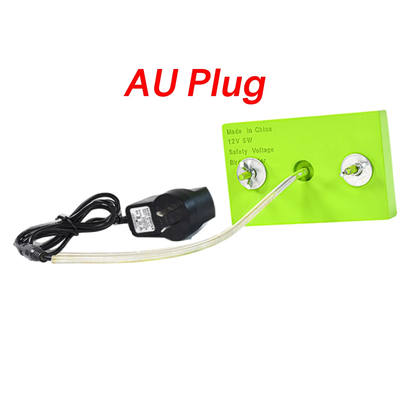 12V Heated Bird Perch Birdcage Heater US 110V Plug Temperature Range 35-43Β°C 5W 1M Power Cable for Small Pet Birds Professional