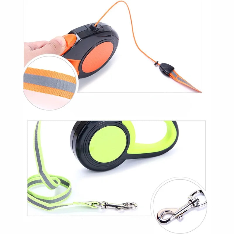 Retractable Dog Leash 3m 5m 8m Adjustable for Small and Large Dogs Durable Walking and Hiking Accessories