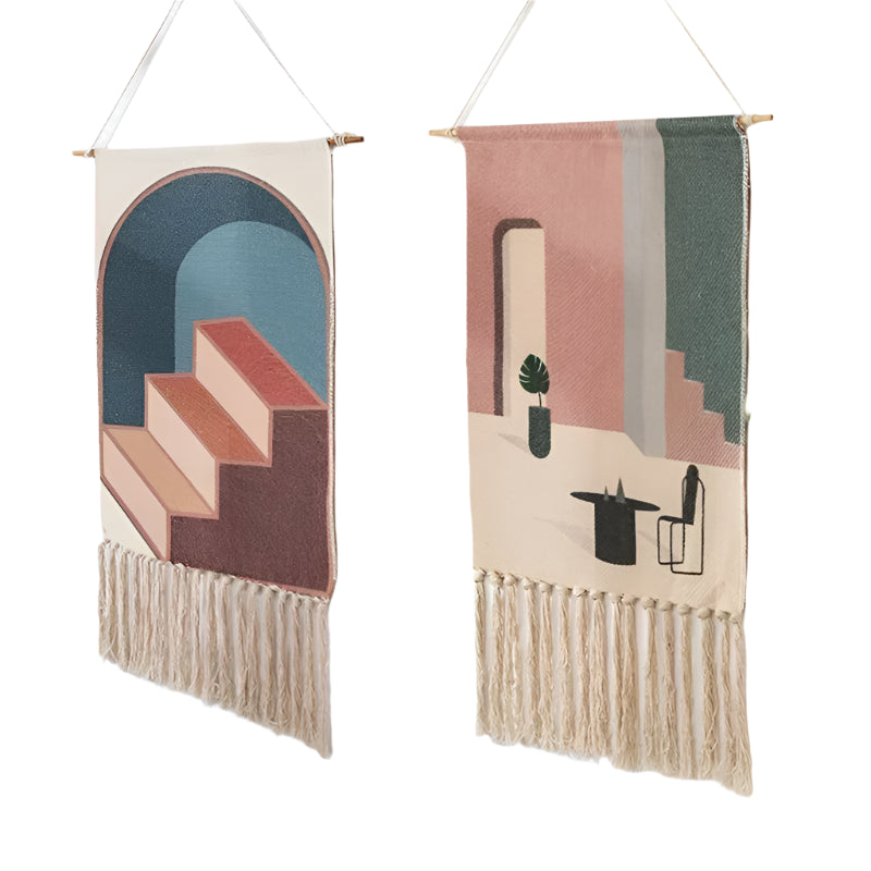 Macrame Wall Hanging Tapestry Nordic Cotton Tassel Boho Decor