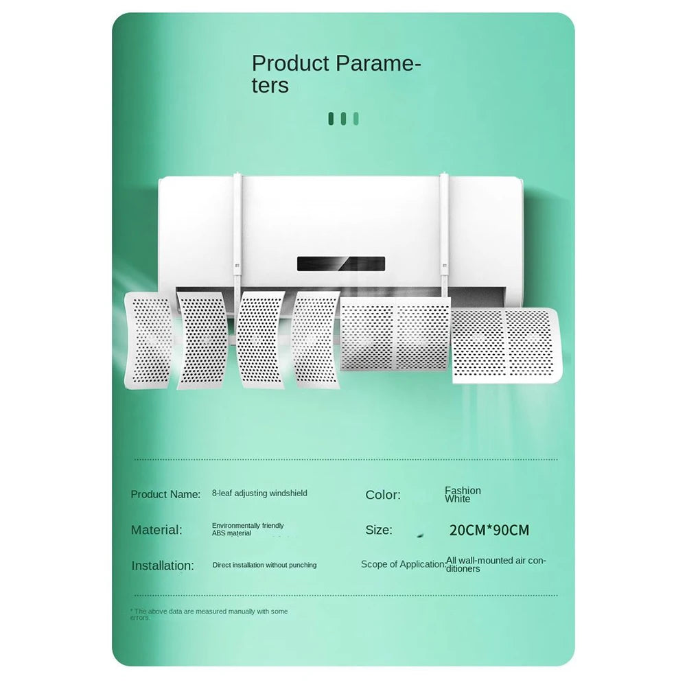 Air Conditioner Windshield External Cover Filter Wall Mounted Dust Cover For Home