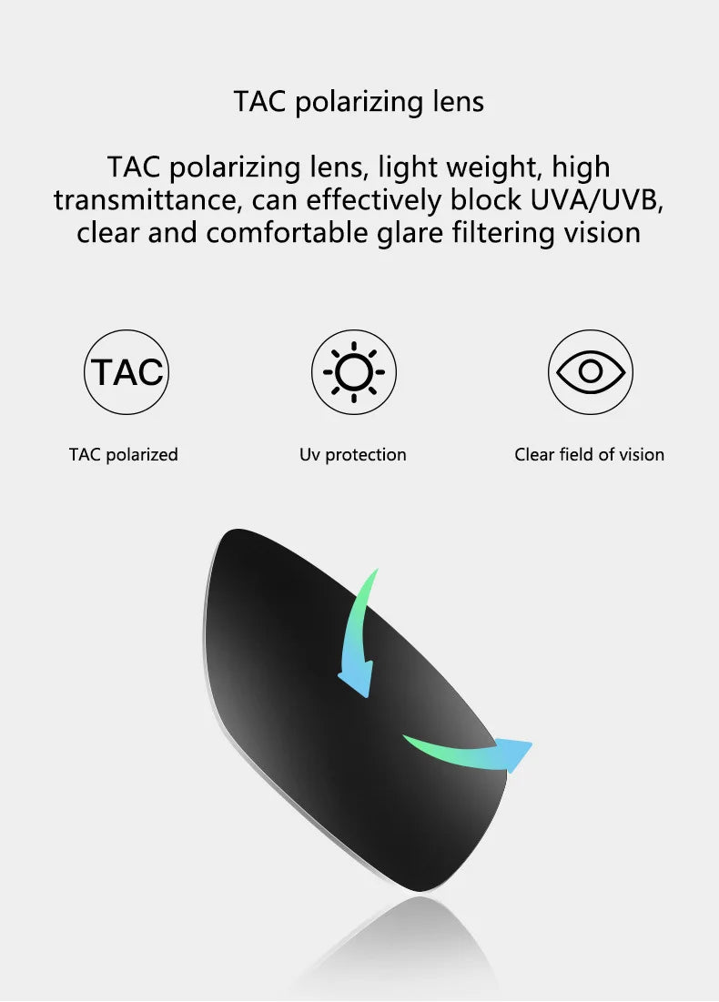 6 In 1 Spectacle Frame Men Women with Clip On Polarized Sunglasses