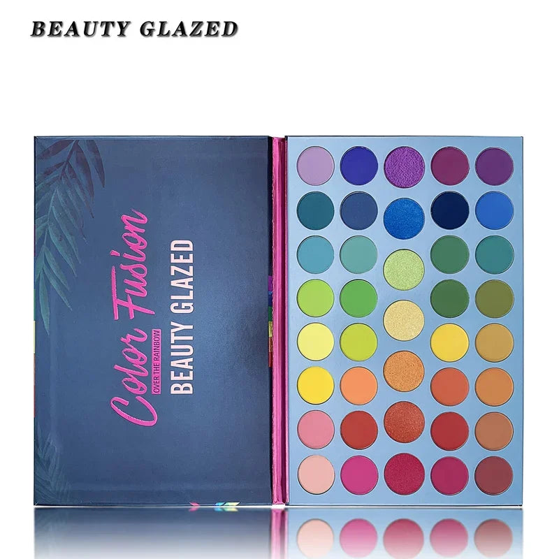 Beauty Glazed 39 Color Rainbow Eyeshadow Palette Long Lasting Neon Glitter Eye Makeup Cosmetics