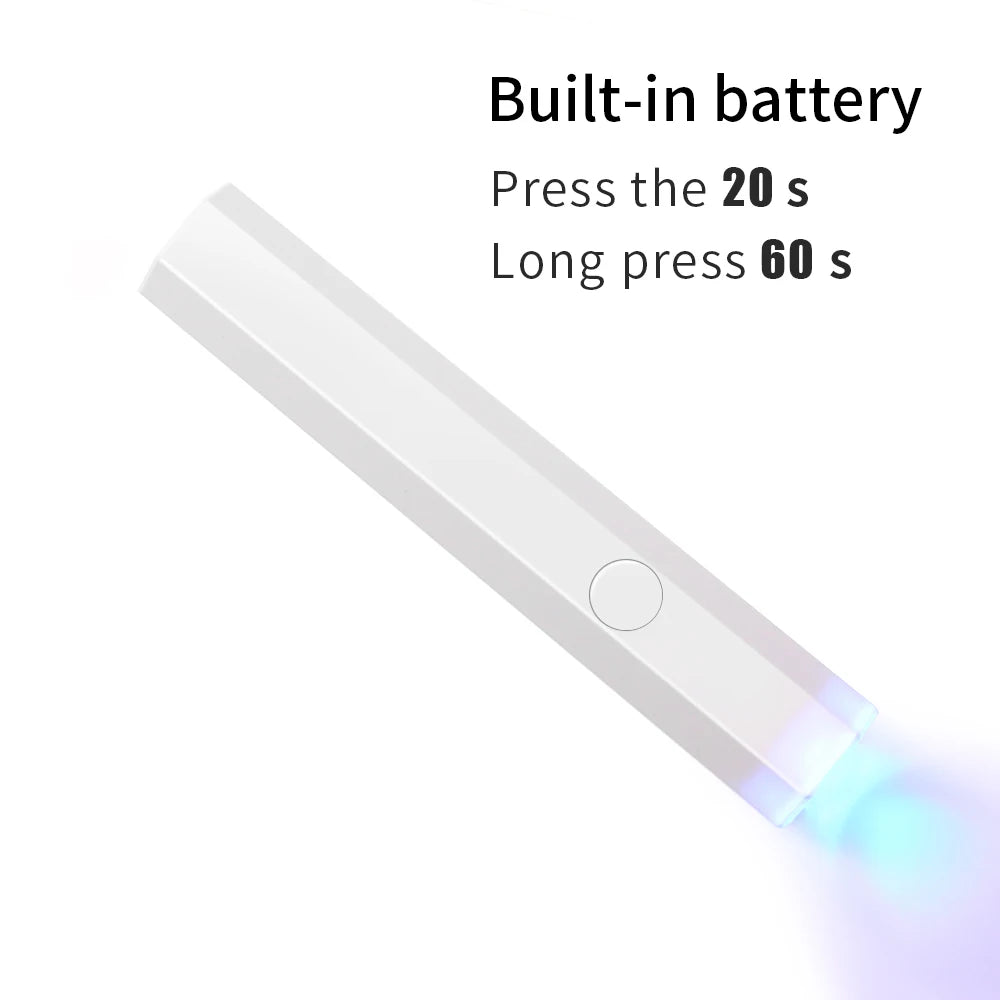 LULAA Handheld UV Light For Gel Nails Dryer Portable Lamp