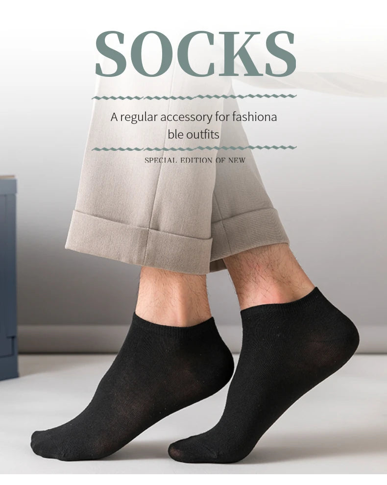 8 Pairs Women/Men Boat Socks Invisible Low Cut Non-slip Casual Breathable