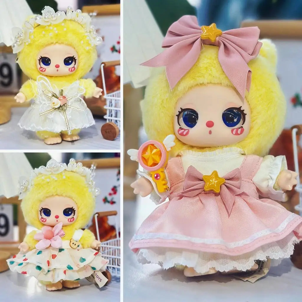 For Liila Lucky Cat Dresses Cute Doll Outfit Accessories