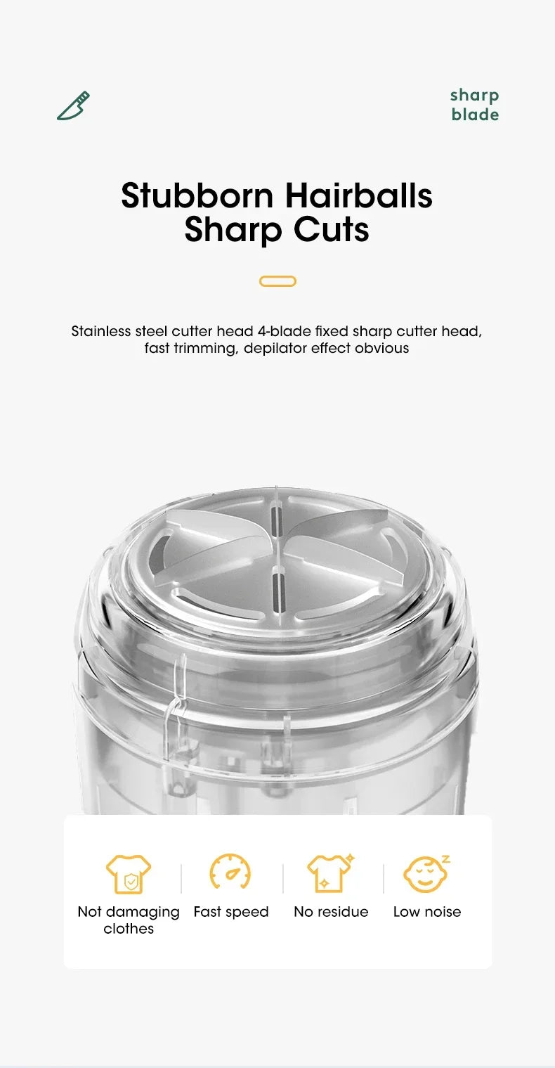 Electric Lint Remover USB Rechargeable Fabric Shaver Portable Fuzz and Hair Ball Remover