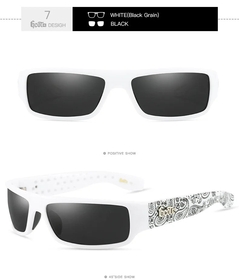 GCOTX Trendy Brand Polarized Sunglasses Hip Hop Style 2024