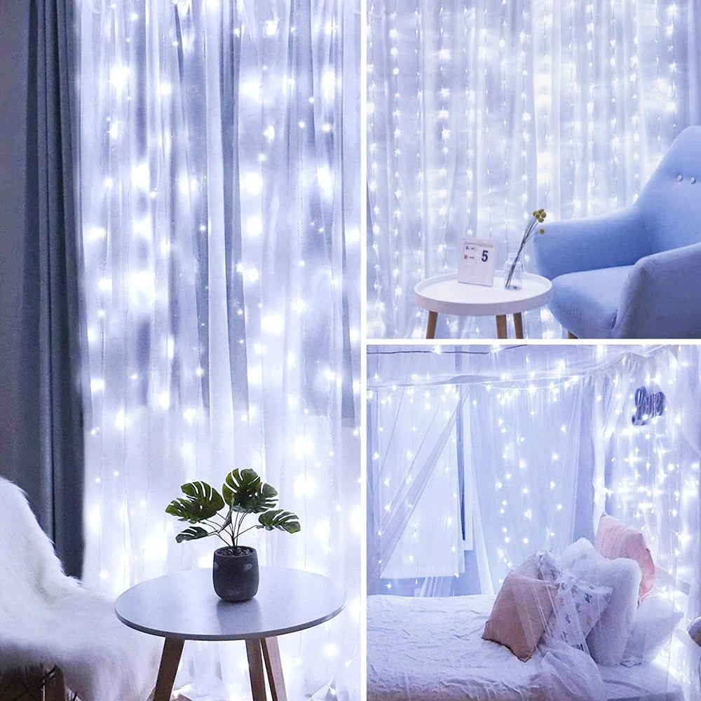 1pc USB LED Curtain Lights Fairy Light for Bedroom Decoration