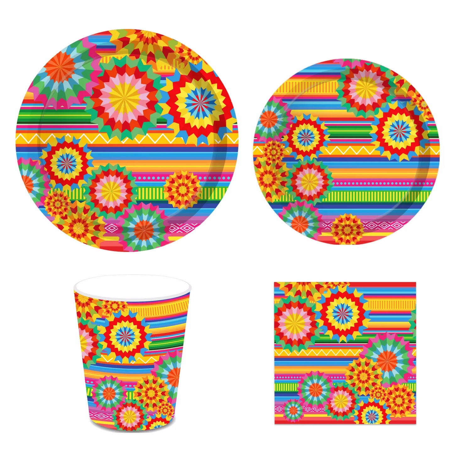 Mexican Fiesta Party Disposable Tableware Sets