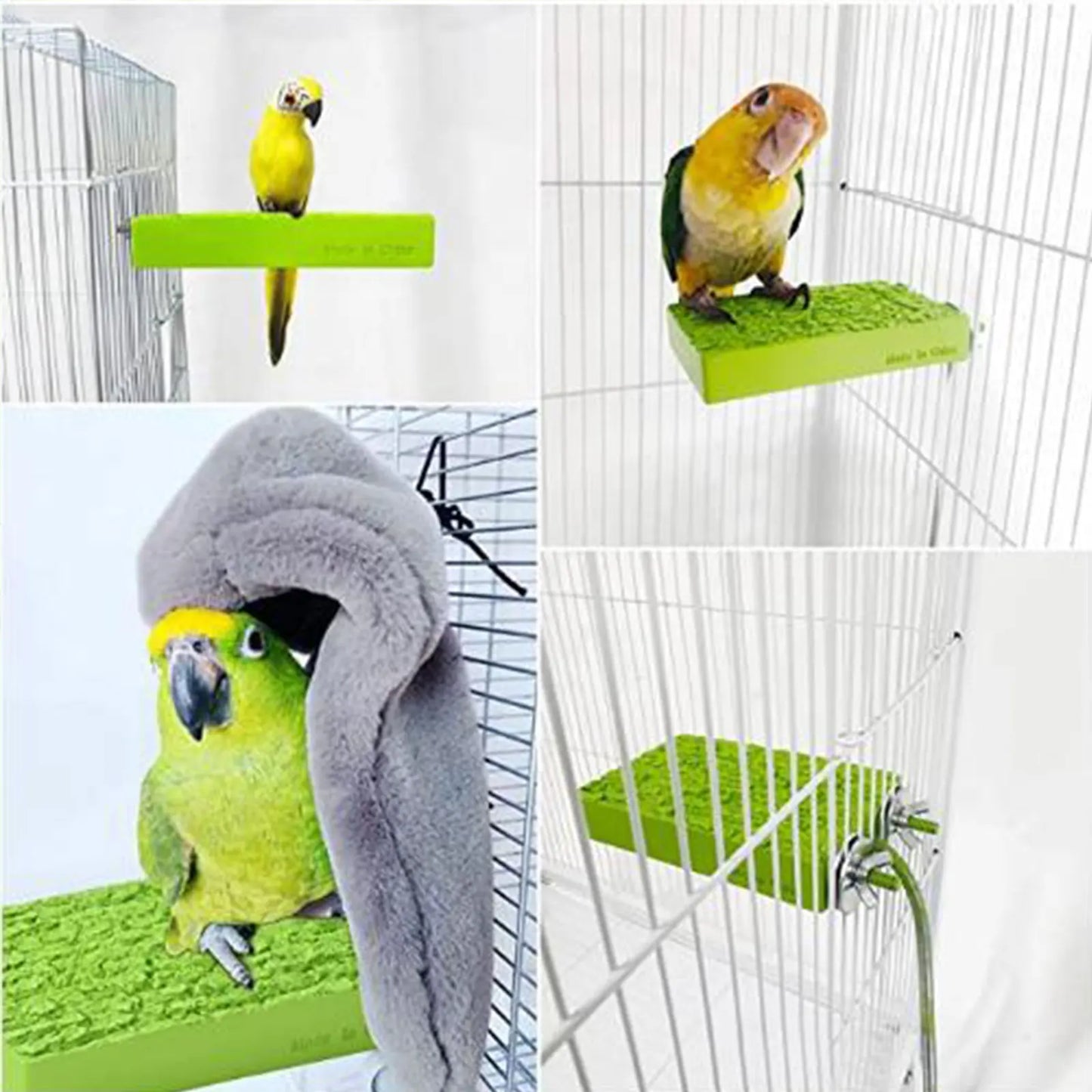 Bird Warmer Bird Perch Play Stand Winter Parrot Perches Parrot Stand Macaw Resin 5W Cockatoo 240V Activity Toy Bird Cage Heater