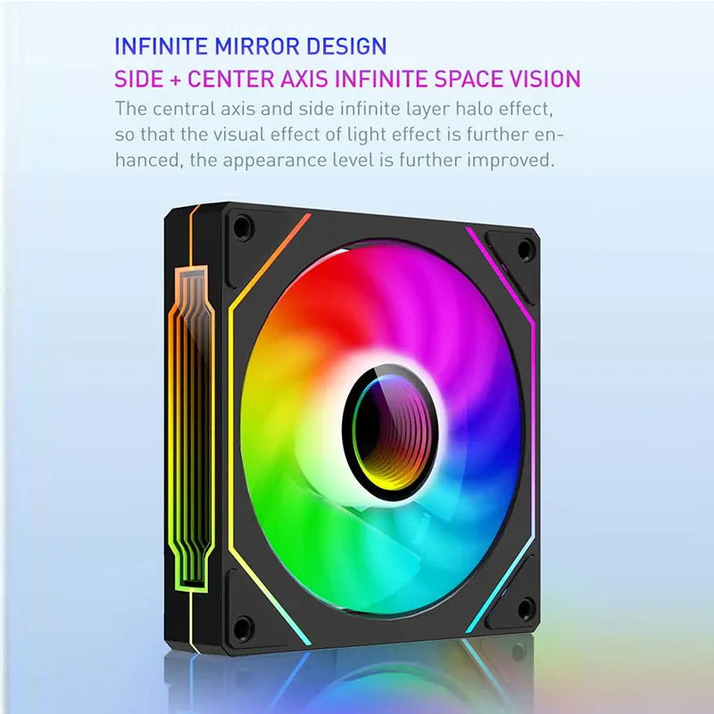 UPSIREN UF-1 PRISM 4 PRO 12cm ARGB Computer Chassis Fan