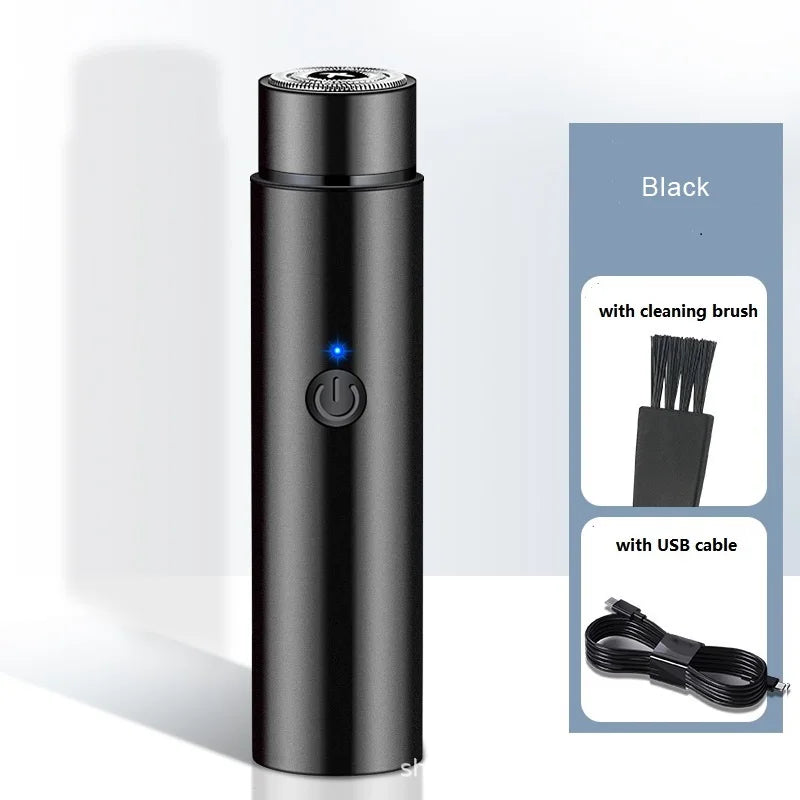 Portable Mini Electric Shaver Razor USB Rechargeable Hair Trimmer for Home Travel Use