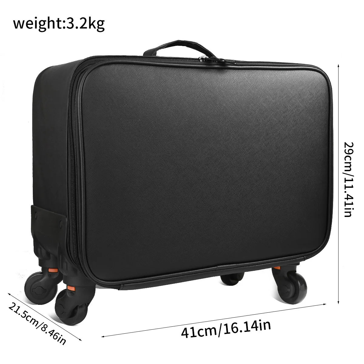 Makeup Travel Case 2in1 Rolling Organizer with Detachable Wheels