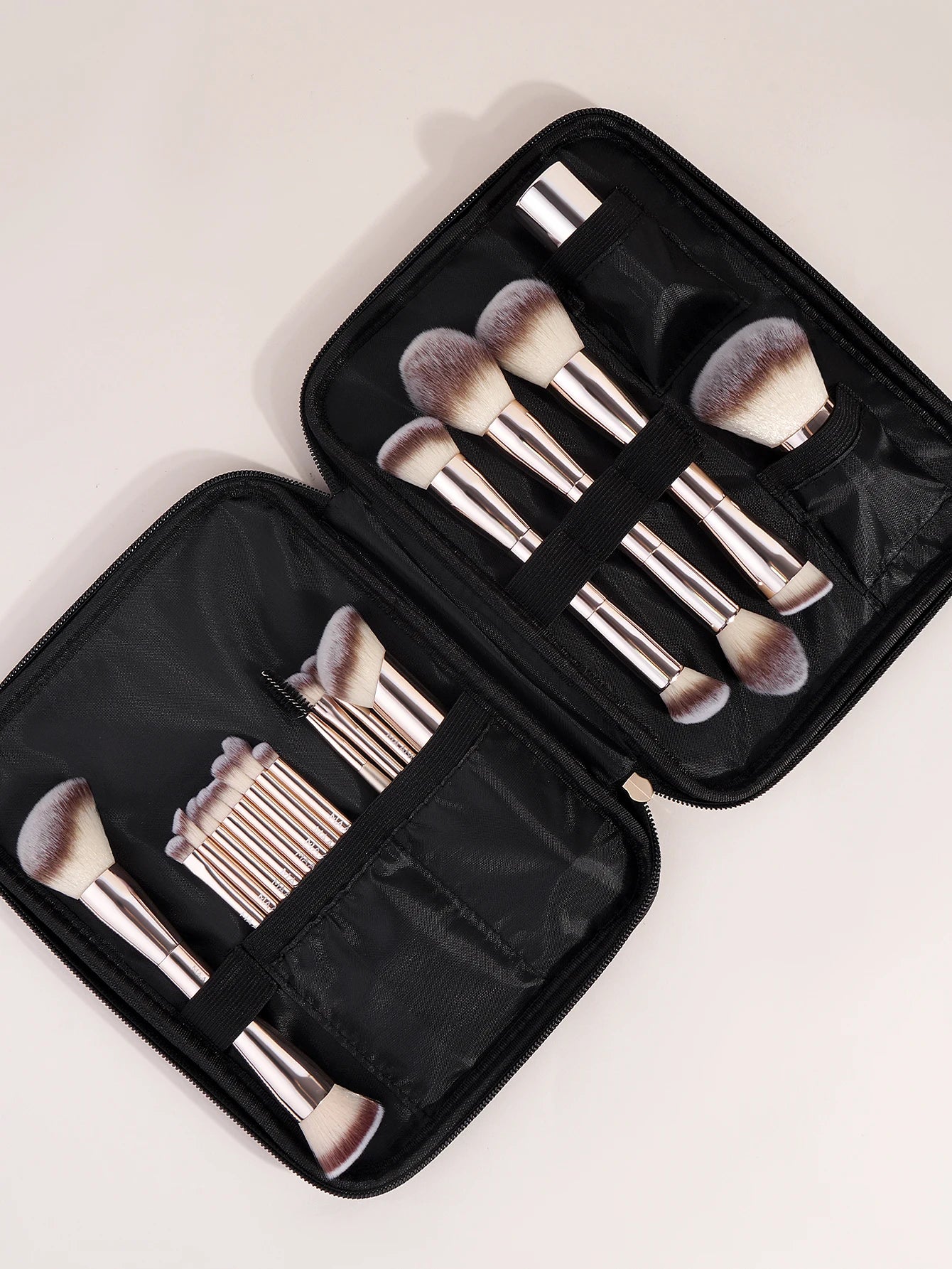 MAANGE 20 Piece Professional Makeup Brush Set with Dual Ended Brushes and Storage Bag