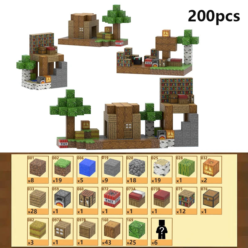 My World DIY Magnetic Building Blocks Set for Kids - Montessori 3D Pixel Bricks Constructor Toys - Creative Educational Christmas Gift