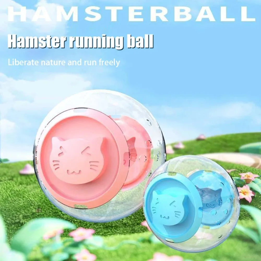 Sports ball grounding device, transparent hamster running ball, small animal pet supplies, porous breathable hamster ball