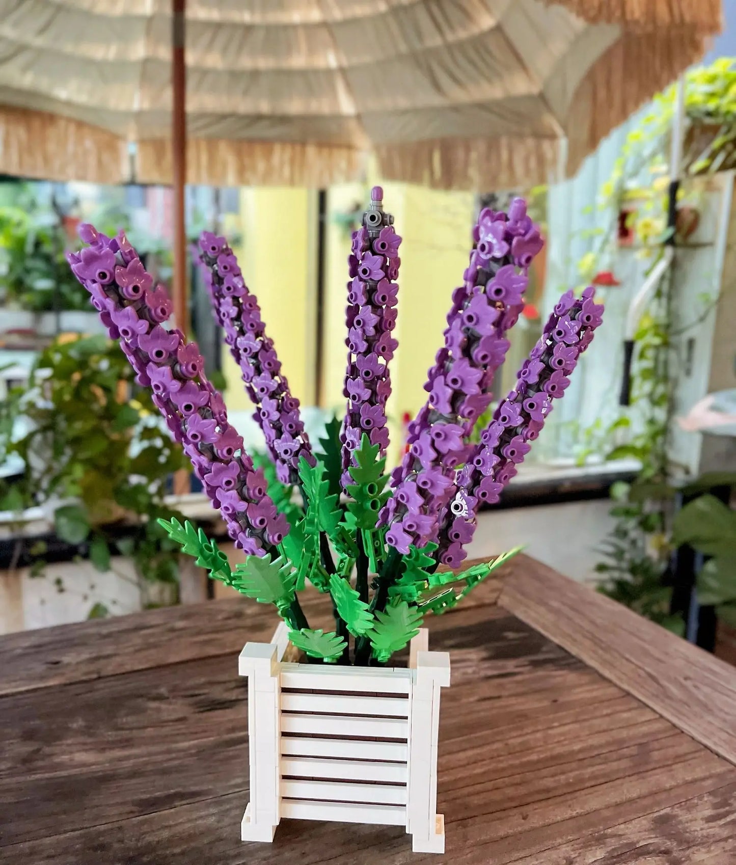 City Creativity Cymbidium Faberi Bonsai Potted Plant Building Block Set for Home Decoration and Kids Toys