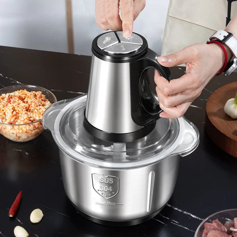 Electric Meat Mincer Grinder 5L Stainless Steel Food Processor