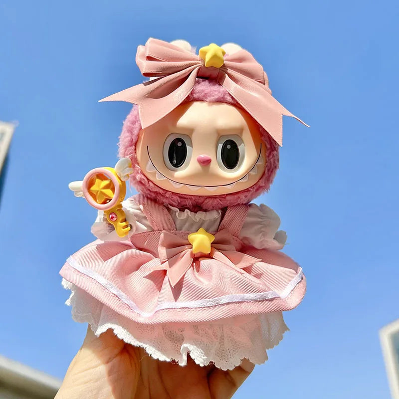 17cm Cute Baby Clothes Accessories For Kpop Idol Dolls Overalls