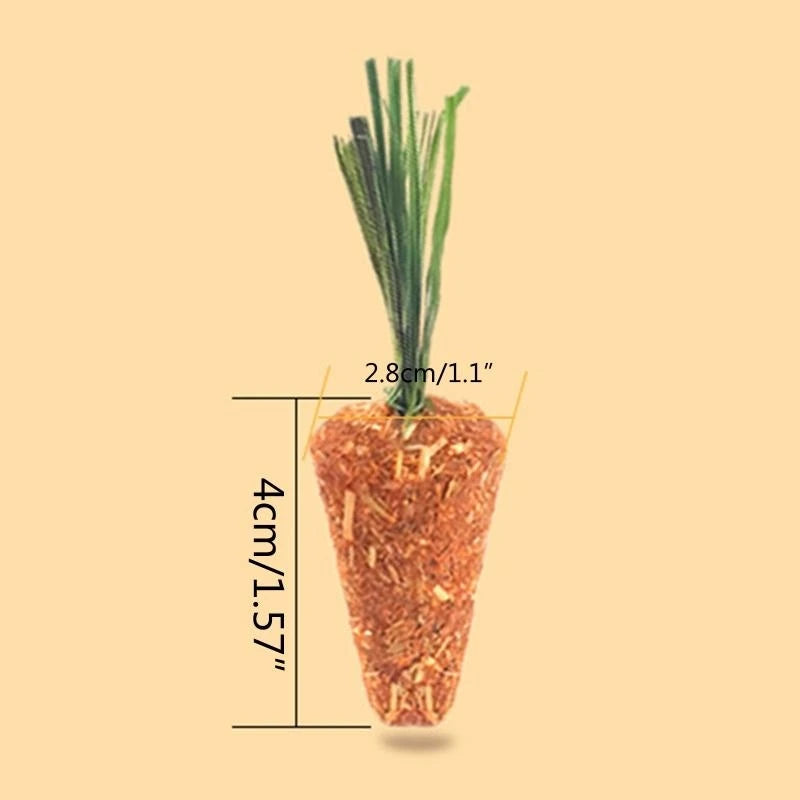 Bunny Chew Toy for Teething for Hay Treats for Rabbit Chinchilla Hamsters Chewin