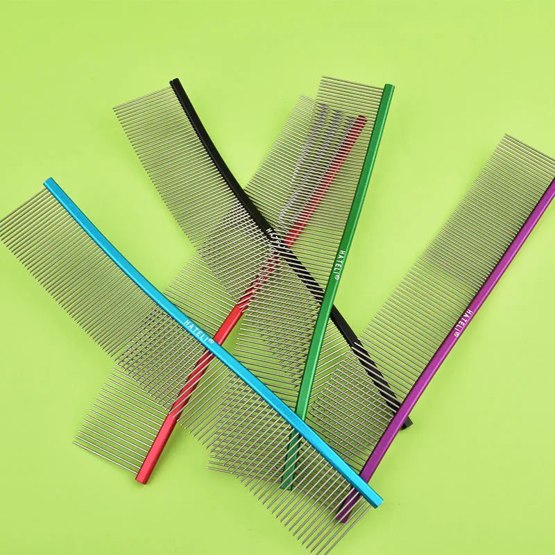 22cm S-Shaped Stainless Steel Pet Grooming Comb for Cats and Dogs with Dense Teeth for Effective Hair Removal and Cleaning